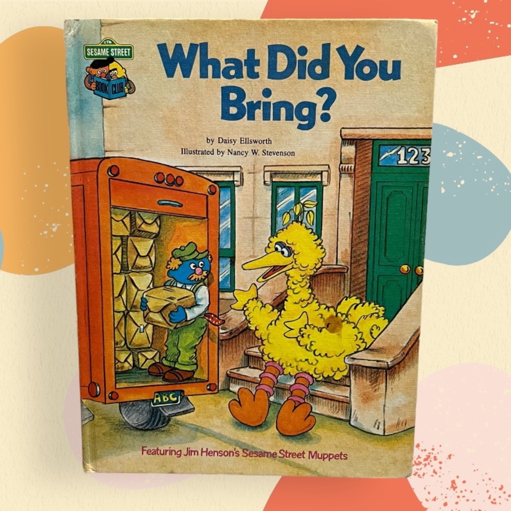 Vintage Sesame Street - What Did You Bring? 1980 Book